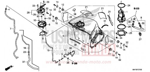 RESERVOIR A CARBURANT/POMPE A CARBURANT CBR1000S1K de 2019